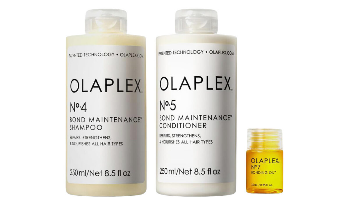 The Olaplex Wash and Shine Hair Kit.