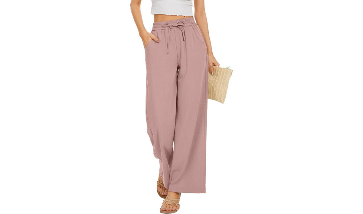 amazon prime day fashion sale: KICZOY Drawstring Palazzo Pants