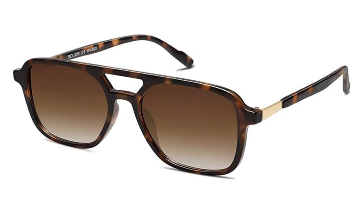 amazon prime day fashion deals SOJOS Retro Aviator Sunglasses 1200x706