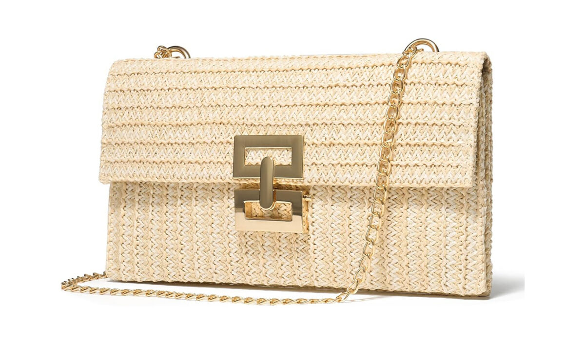 amazon prime day fashion deals SWEETV Straw Clutch 1200x706