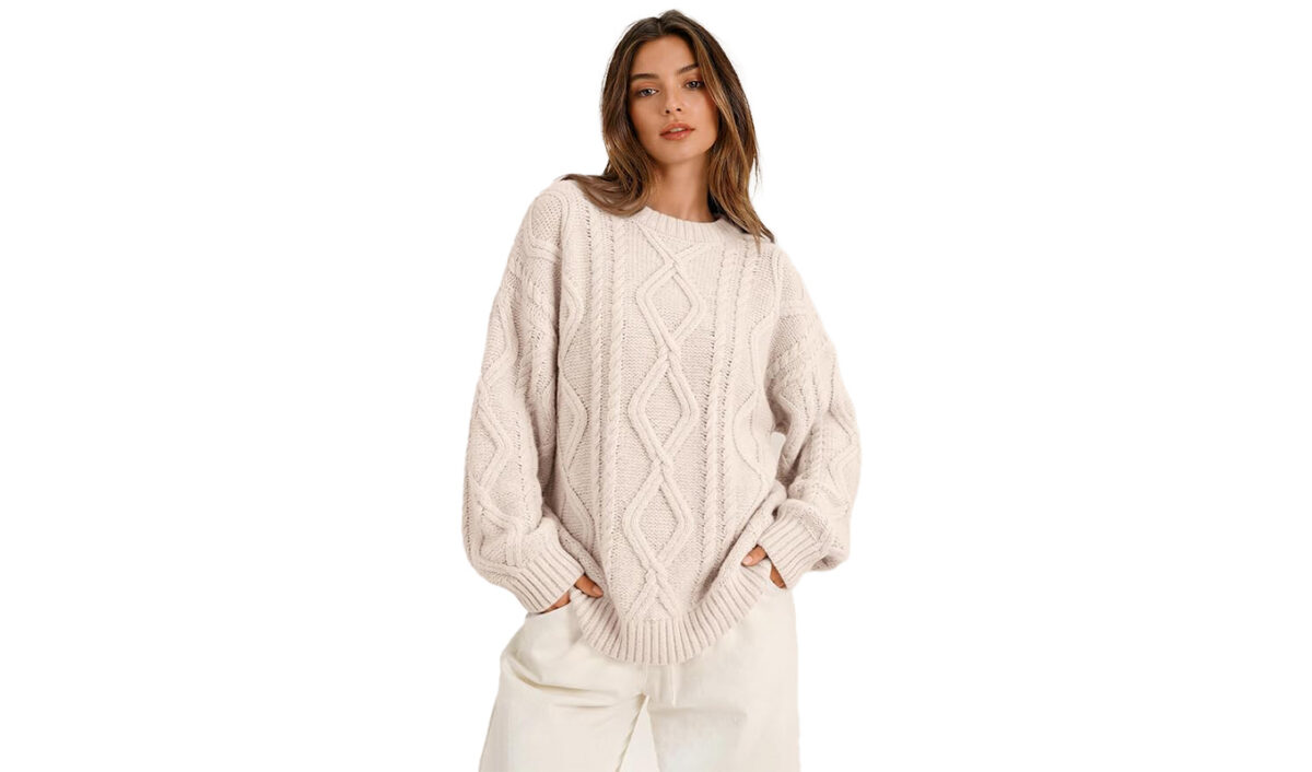 amazon prime day fashion deals: Trendy Queen Cable Knit Sweater