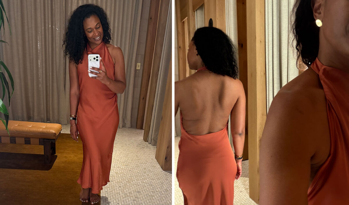 aritzia try on audience satin maxi halter dress 1200x706