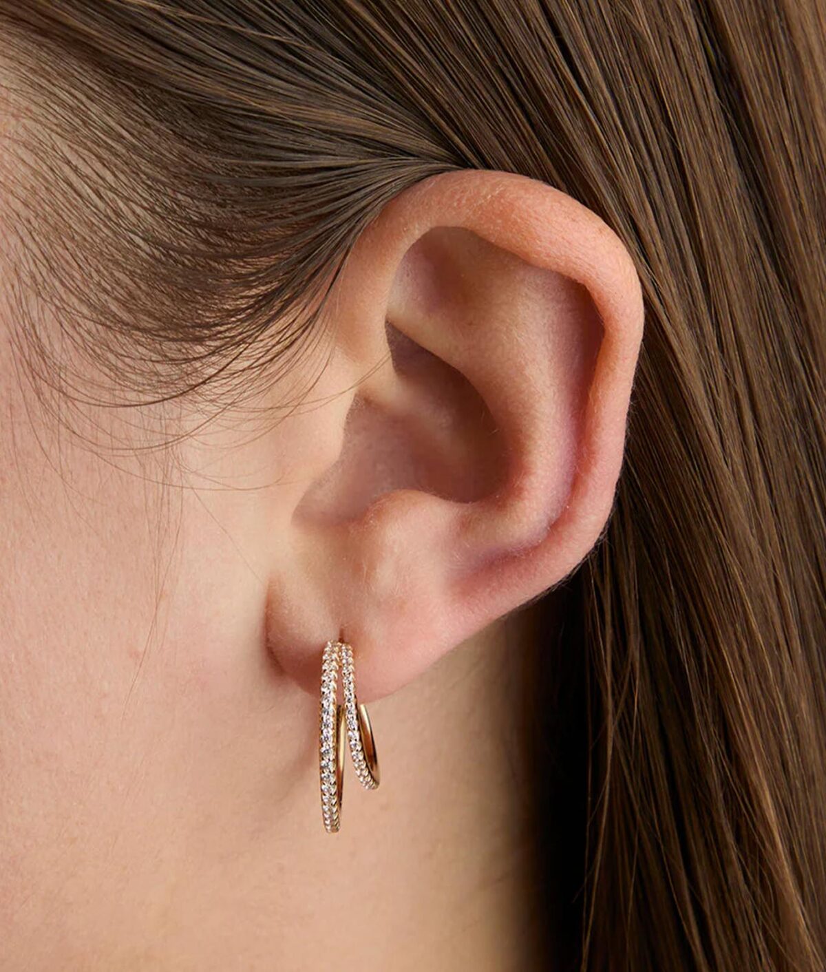 The Astrid & Miyu Illusion Crystal Hoops.