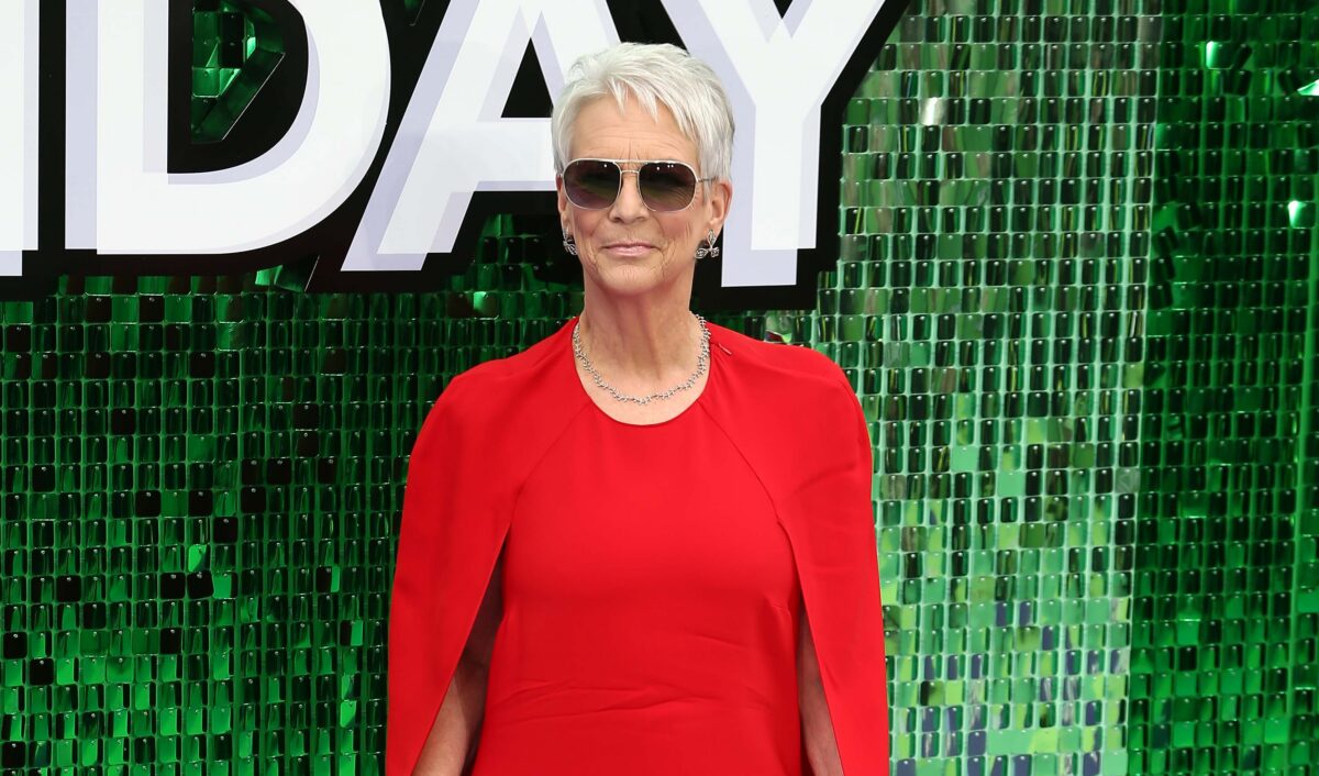 jamie lee curtis in red dress