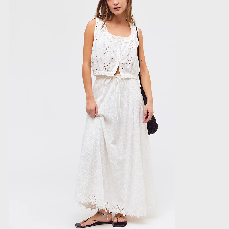 freepeople eyelet skirt set