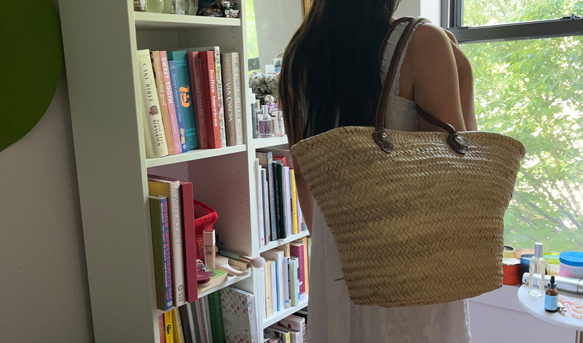 french girl summer vacation shopping list: basket bag