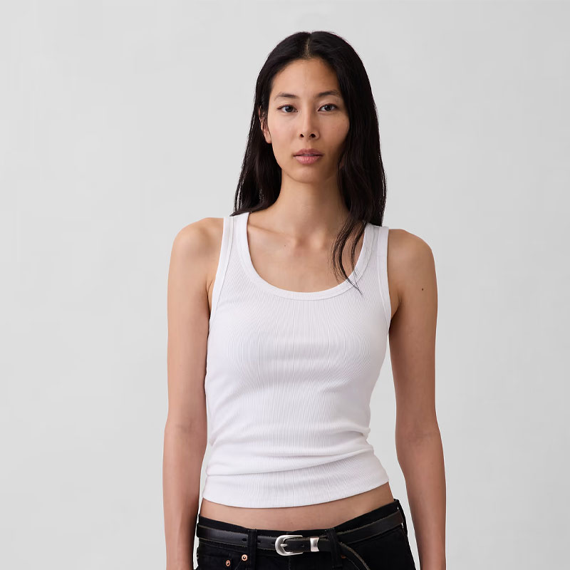 how to style a white tank top gap tank top