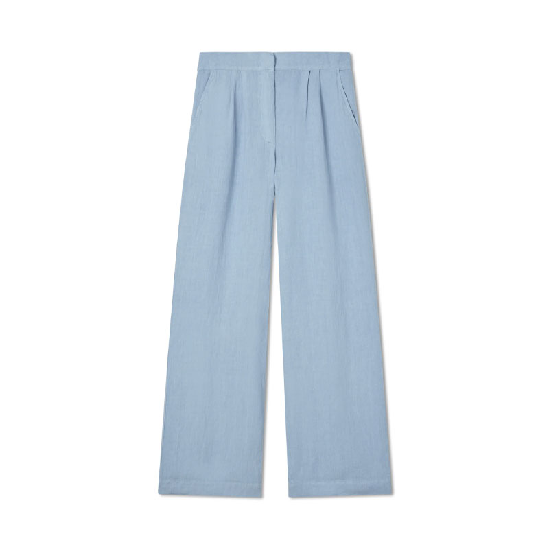 how to style a white tank top vir vita linen trousers