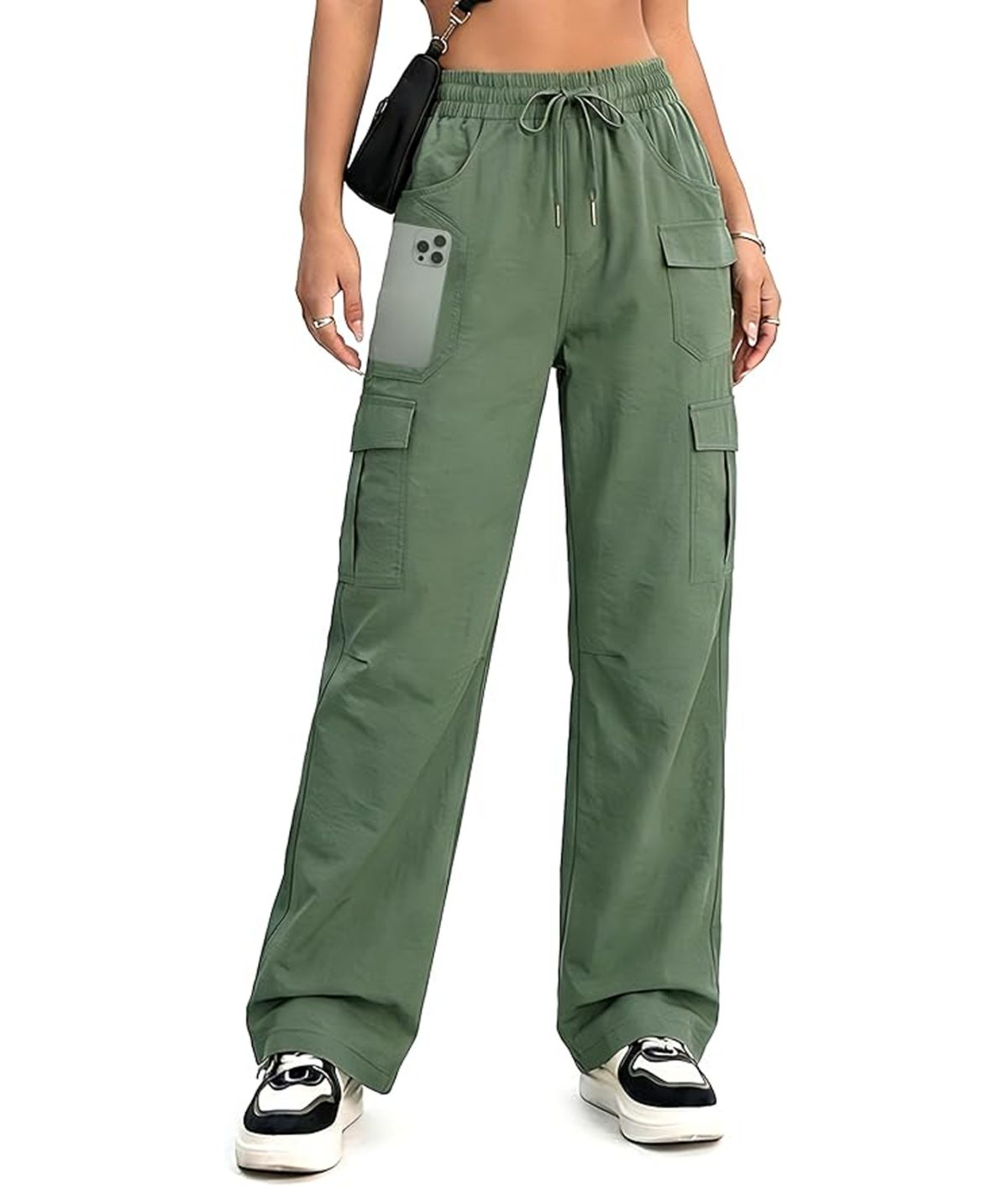 LA Green Cargo Pants Trend: Amazon KPSUN Green Cargo Pants