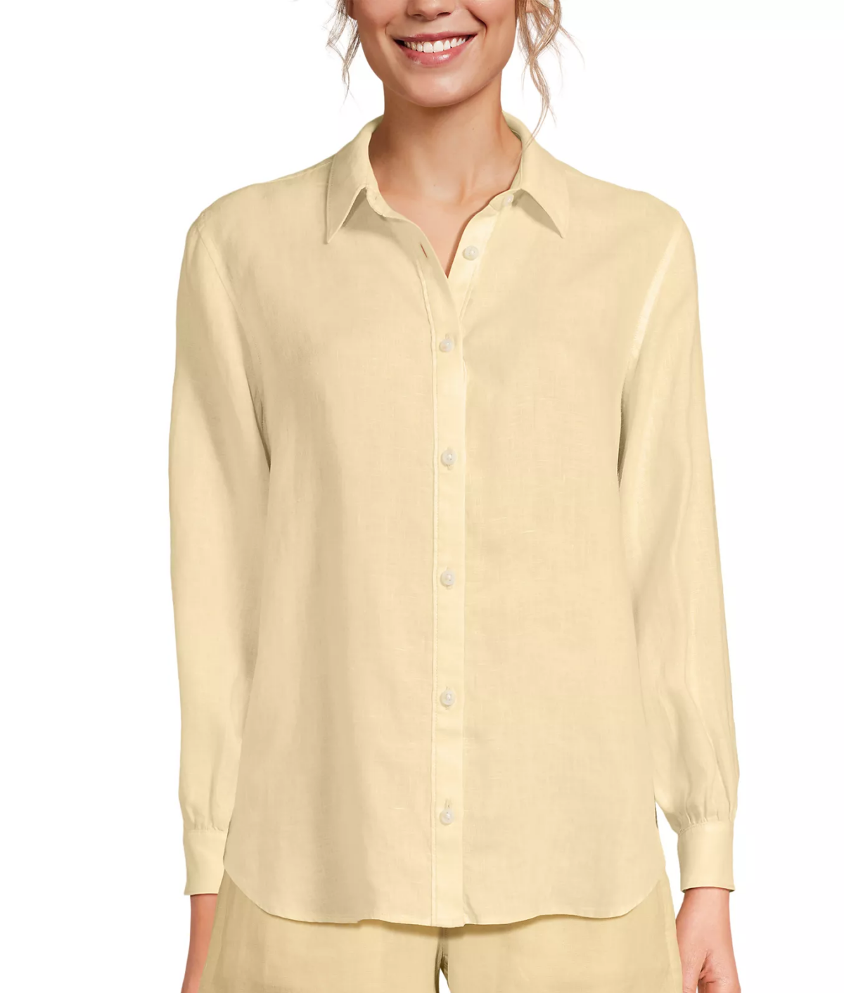 landsendyellowlinenshirt 1200x1412
