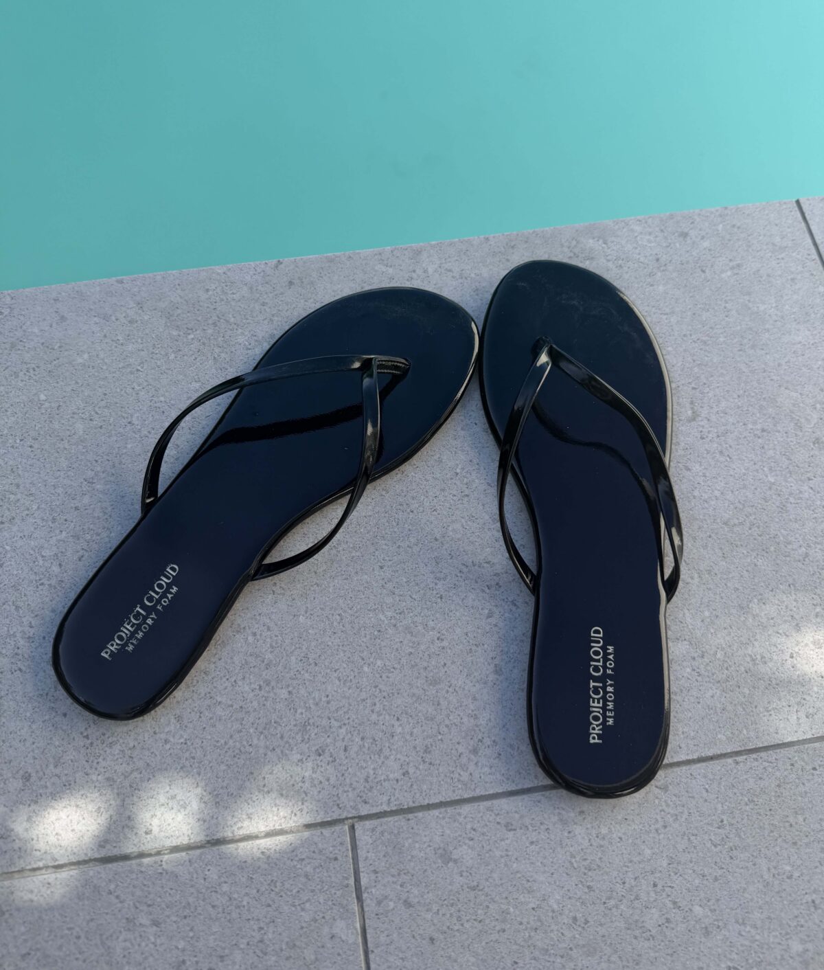 flip flops by pool