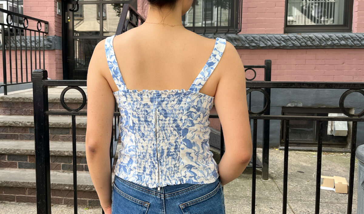 quince linen fitted tank review