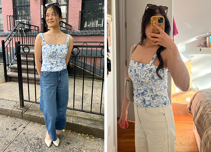 quince linen fitted tank review