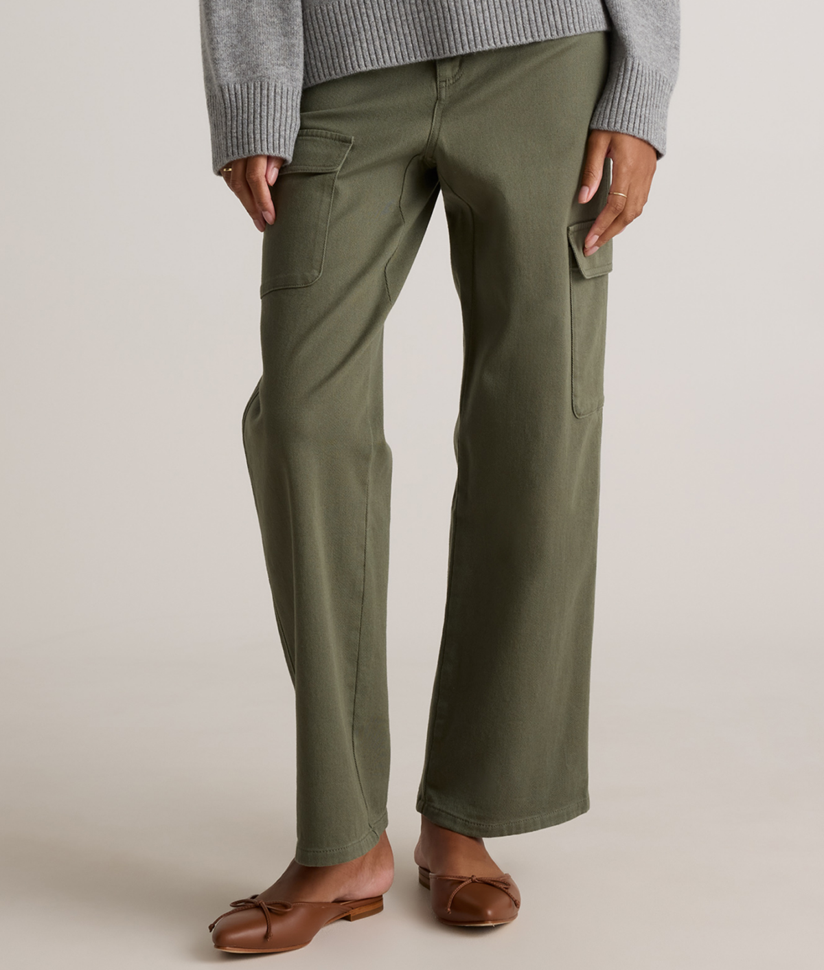 LA Green Cargo Pants Trend: Quince Green Cargo Pants