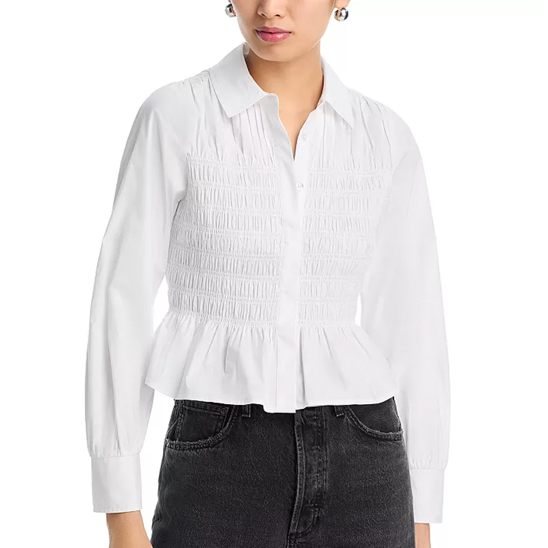 rails smocked peplumtop