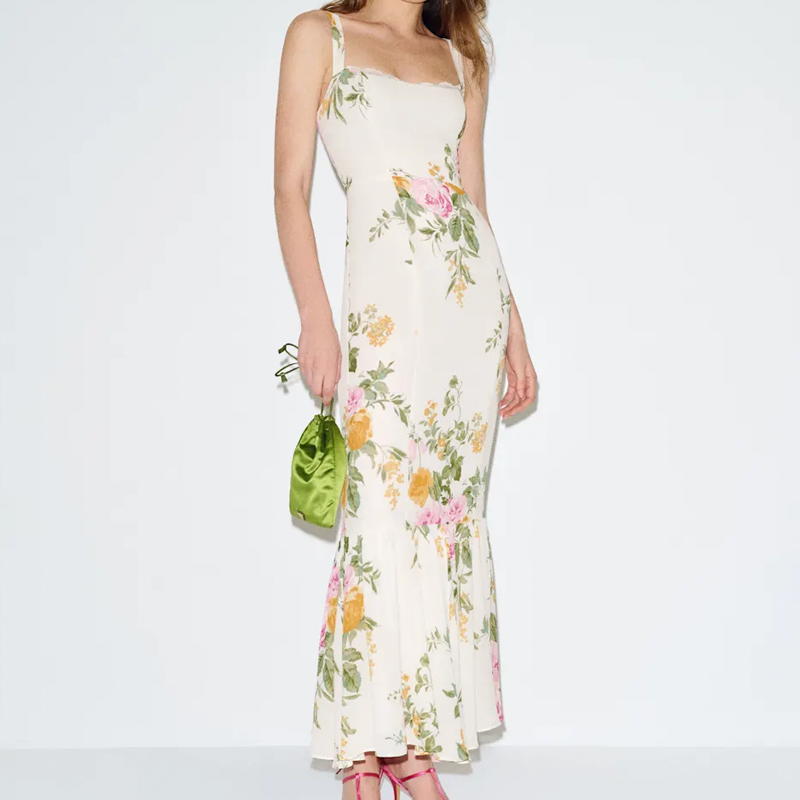 reformation floral dress