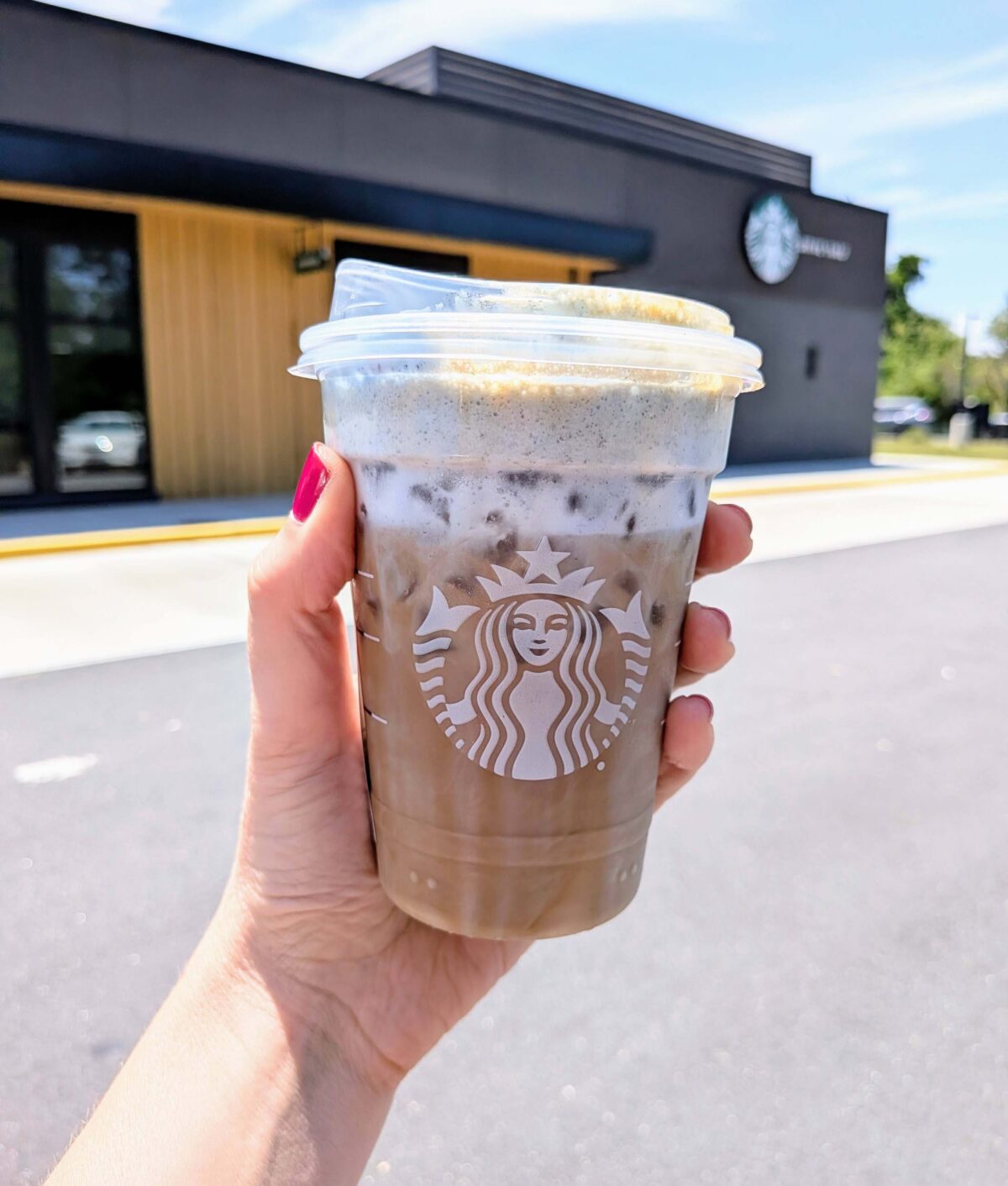 myles smith secret menu starbucks drink in hand