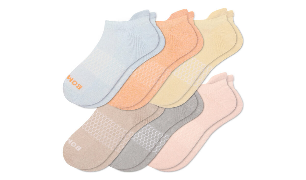 The Bombas Assorted 6-Pack Ankle Socks.