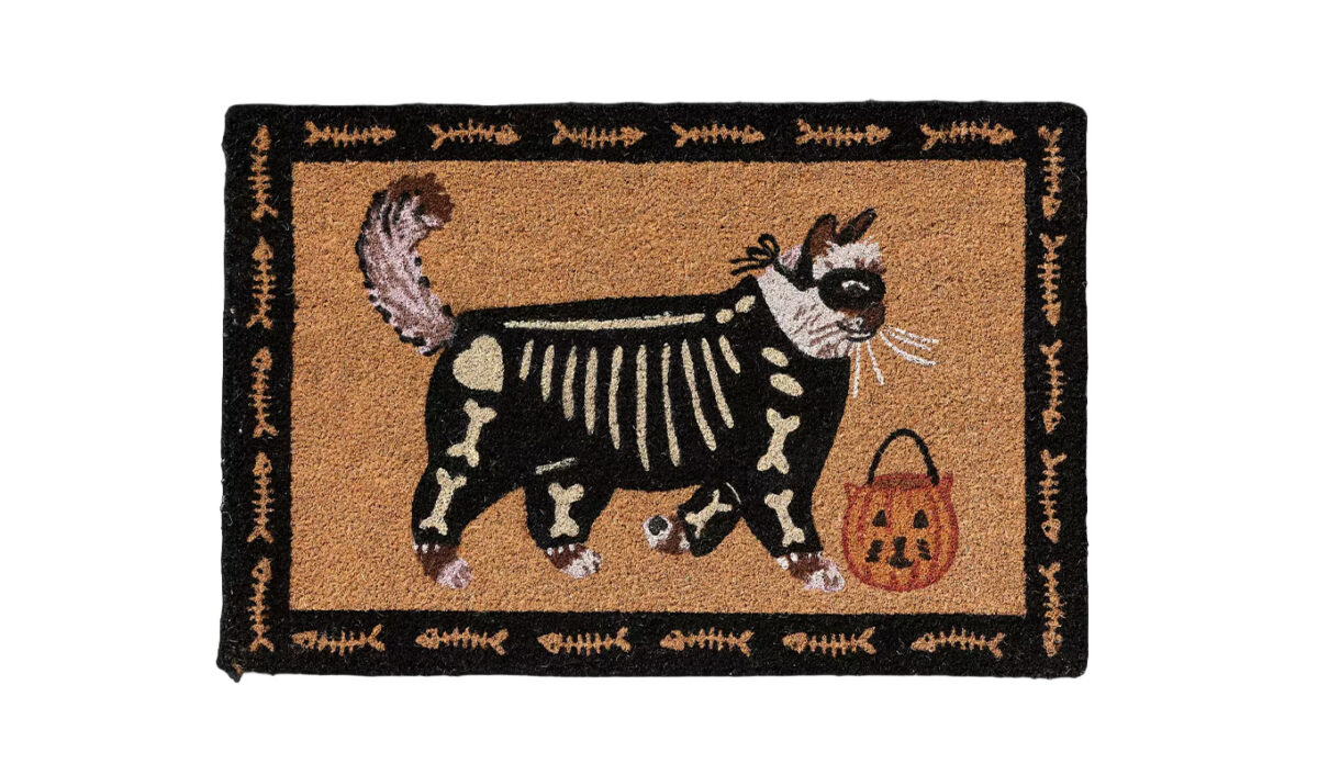 The Anthropologie Costume Cat Coir Doormat.
