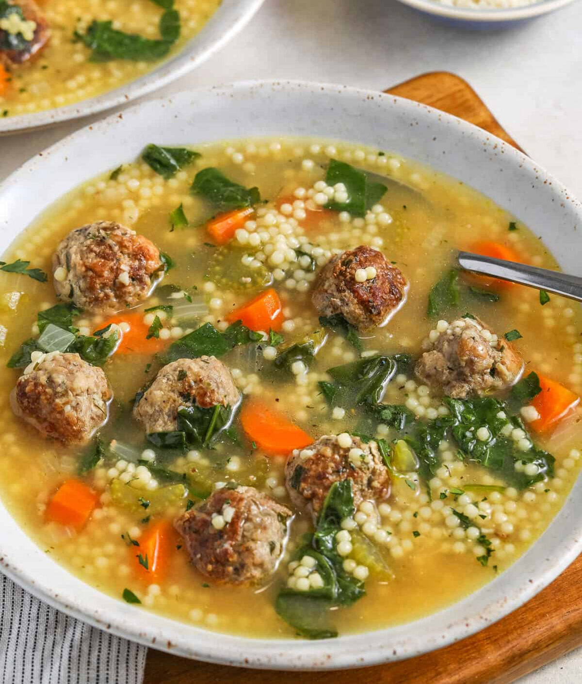 easy ground beef meal prep recipes: italian wedding soup