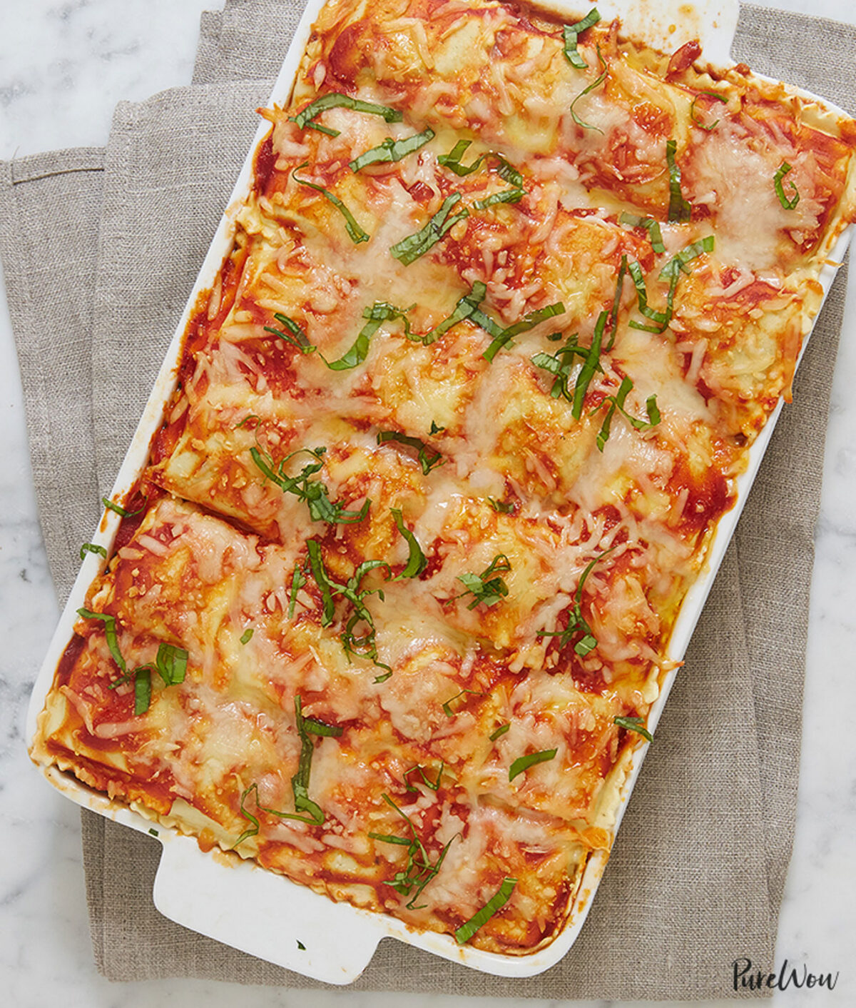 easy ground beef meal prep recipes: ravioli lasagna