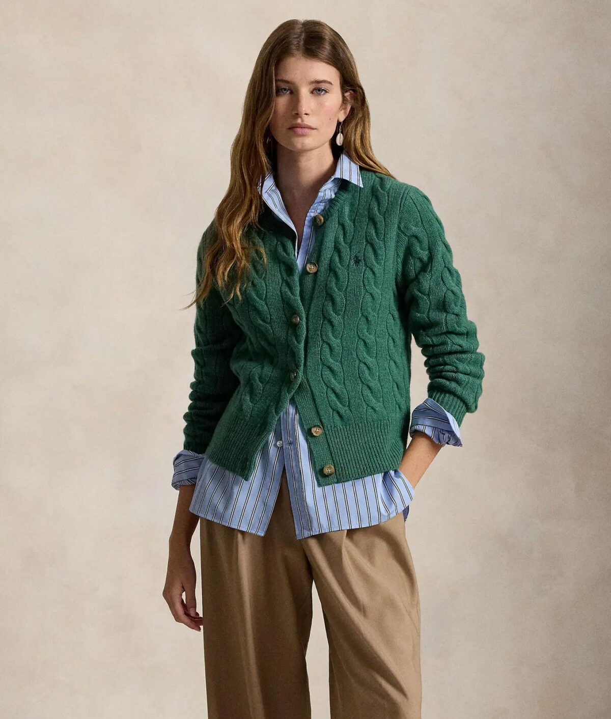 fashion editor nordstrom anni wishlist: polo ralph lauren wool and cashmere knit cardigan