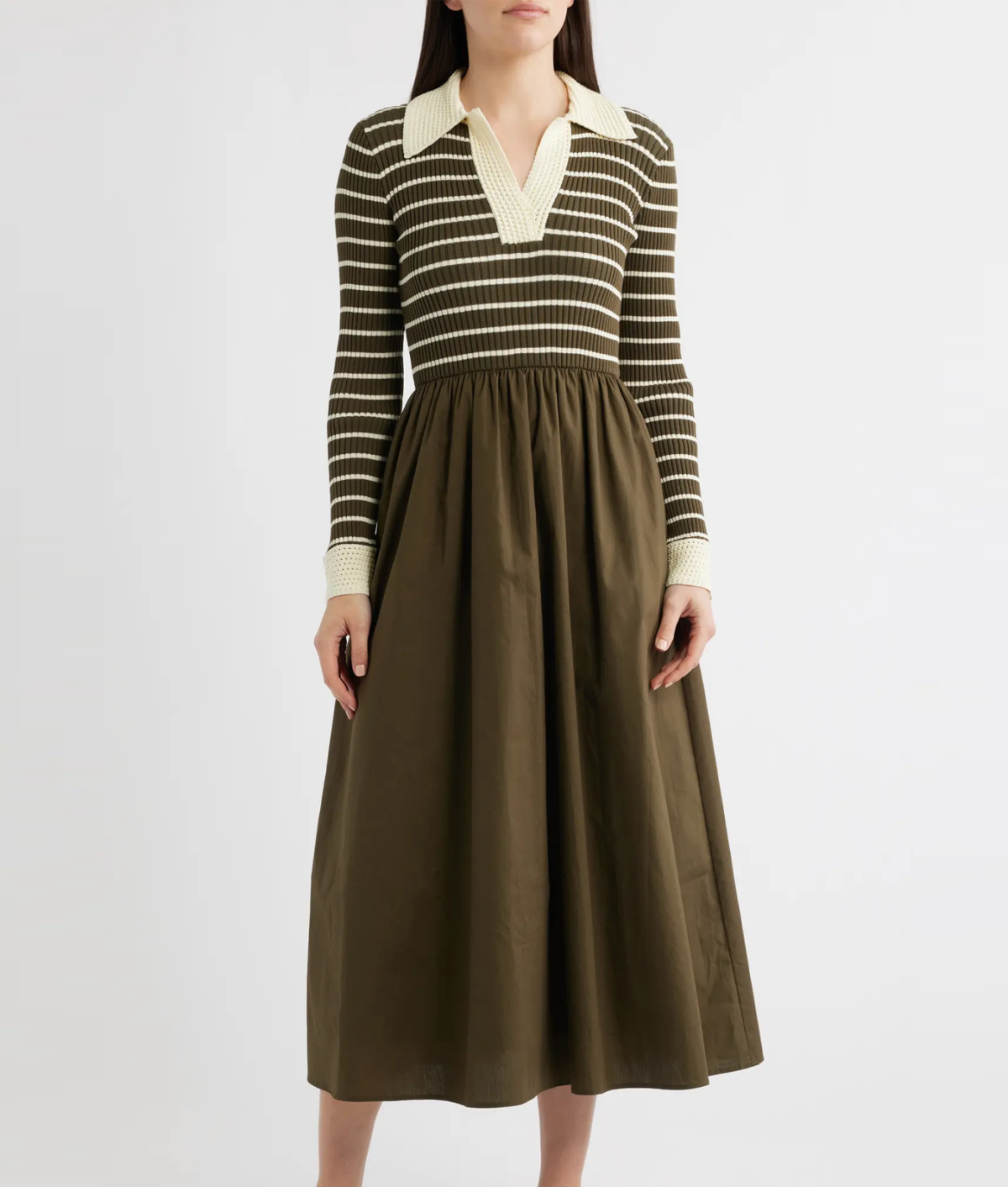 The Moon River Stripe Twofer Dress.