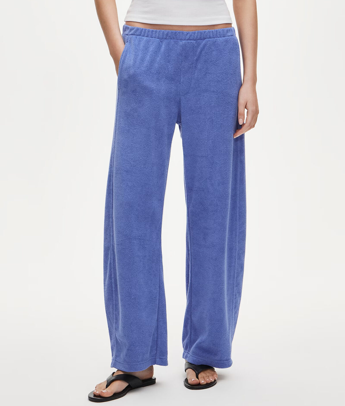 The J.Crew Towel Terry Barrel-Leg Sweatpant.