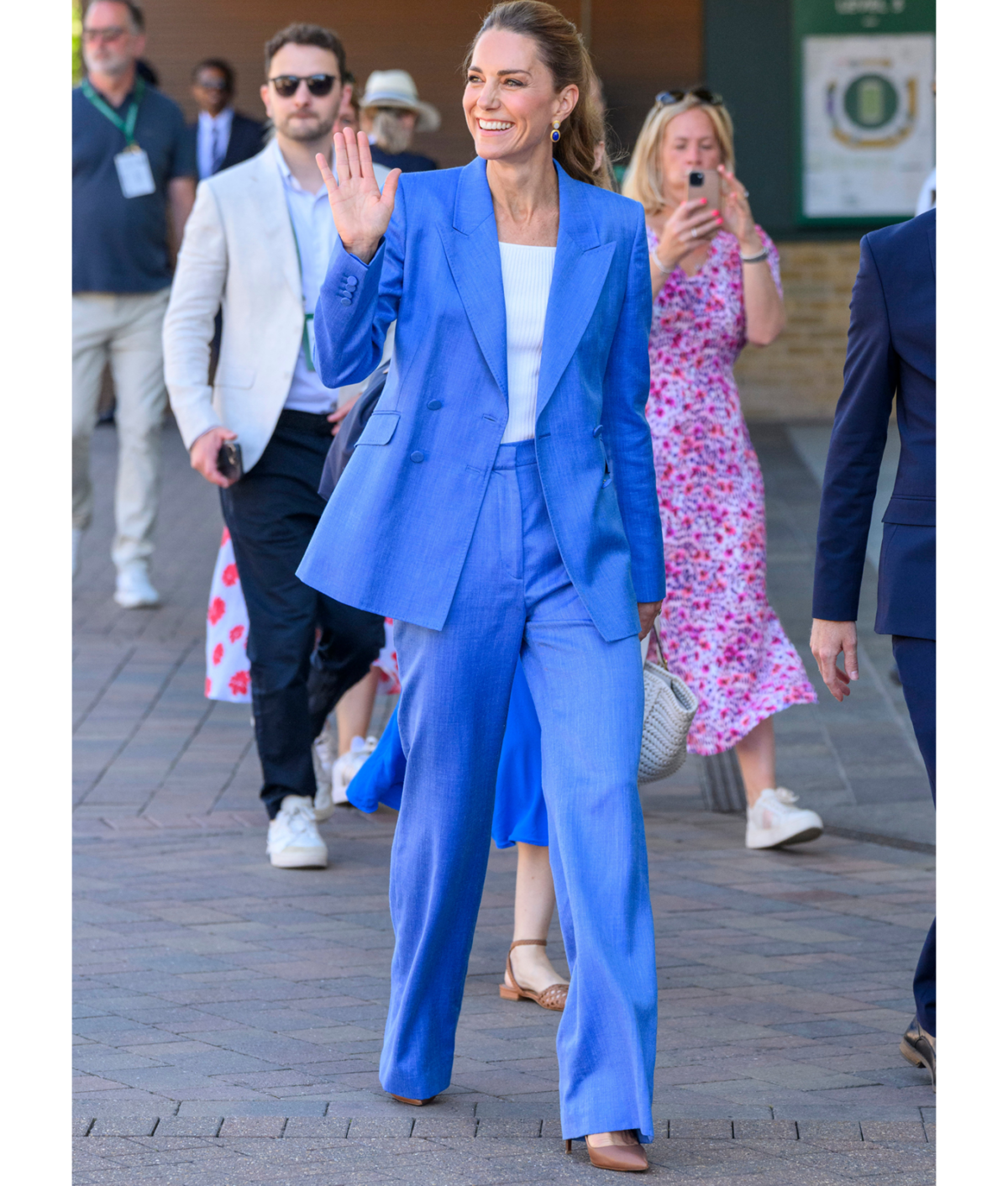 Kate Middleton Style Staples: Kate Middleton wearing bright blue suit