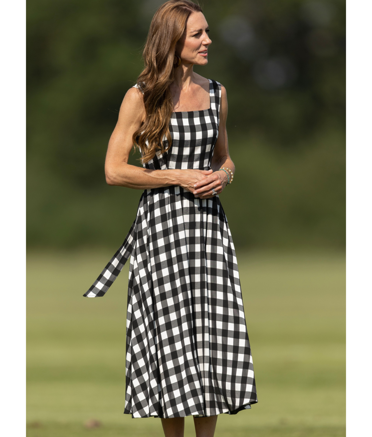 Kate Middleton Style Staples: Kate Middleton wearing A-line gingham dress