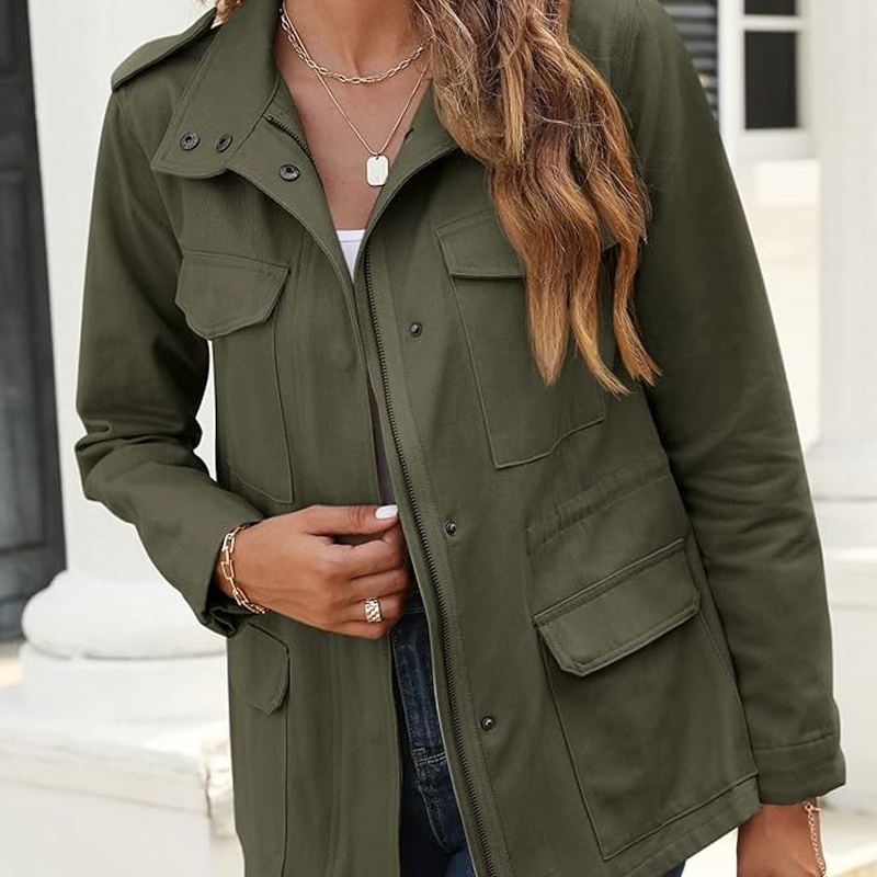 kate middleton staples green utility jacket