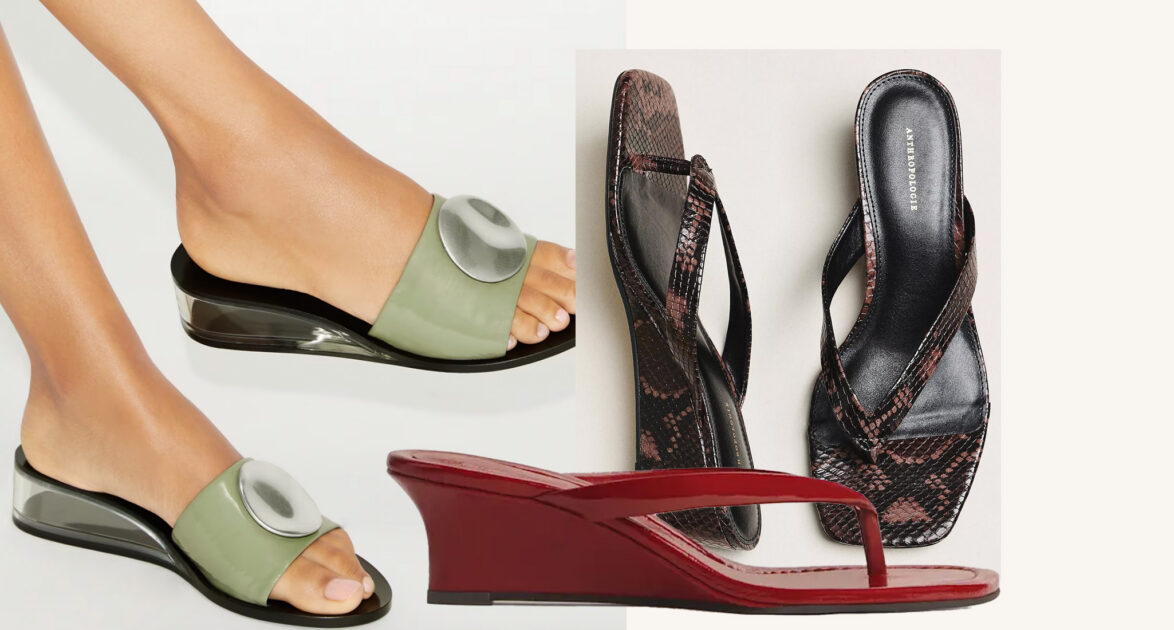 I'm Calling It: Kitten Wedge Sandals Are the Shoes of the Summer