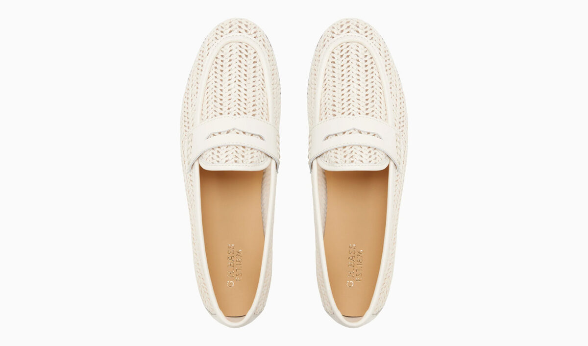 nicole kidman rules for wearing white: g.h. bass emily loafer