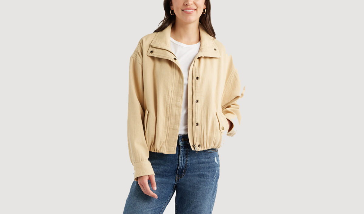 nordstrom anniversary sale under 100: caslon bubble hem jacket