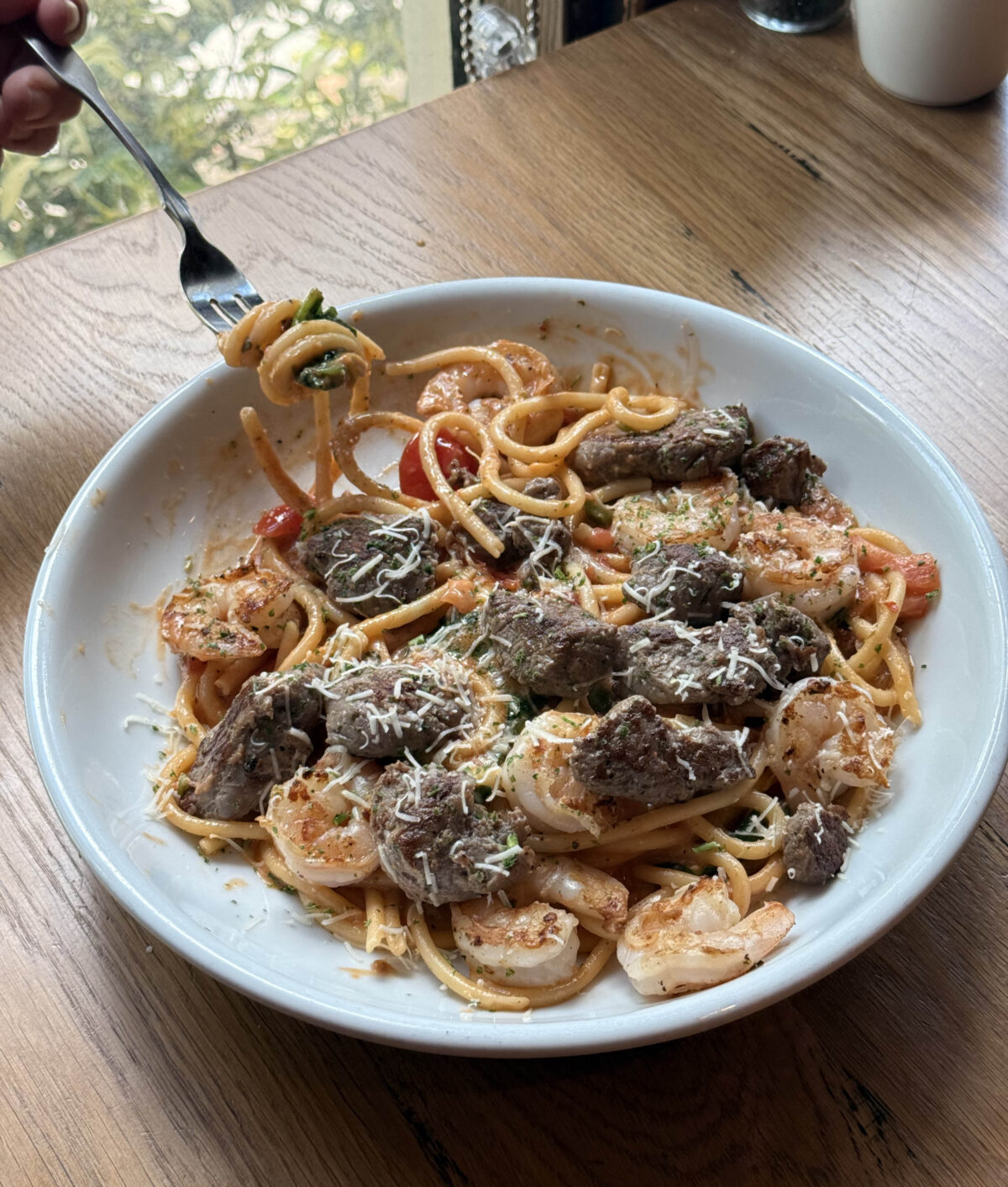 olive garden steak and shrimp bucatini