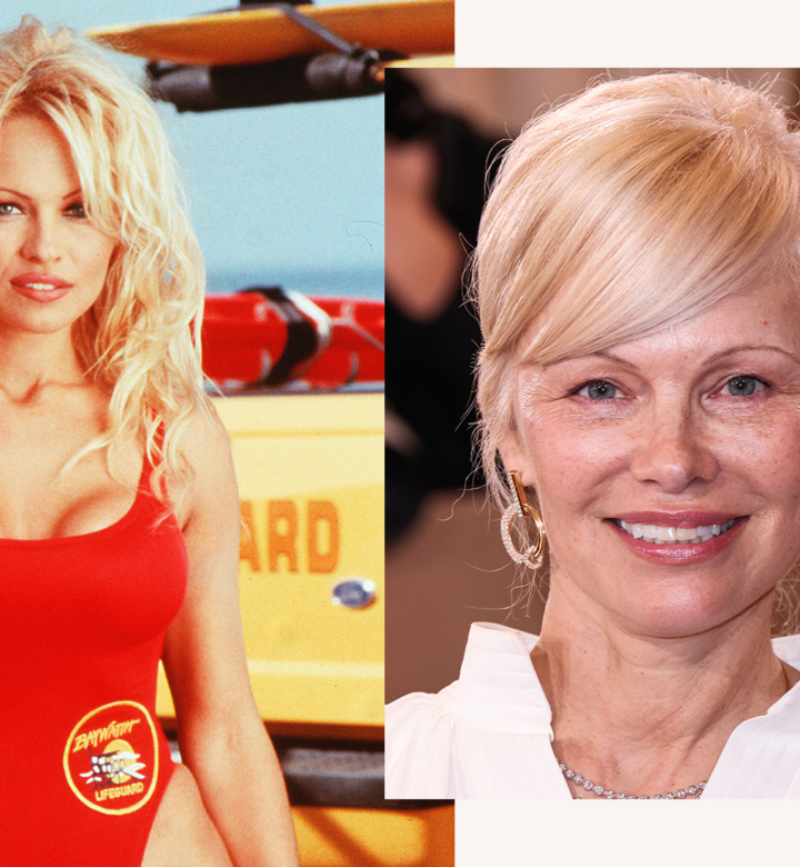 baywatch pam anderson next to 2026 pam anderson