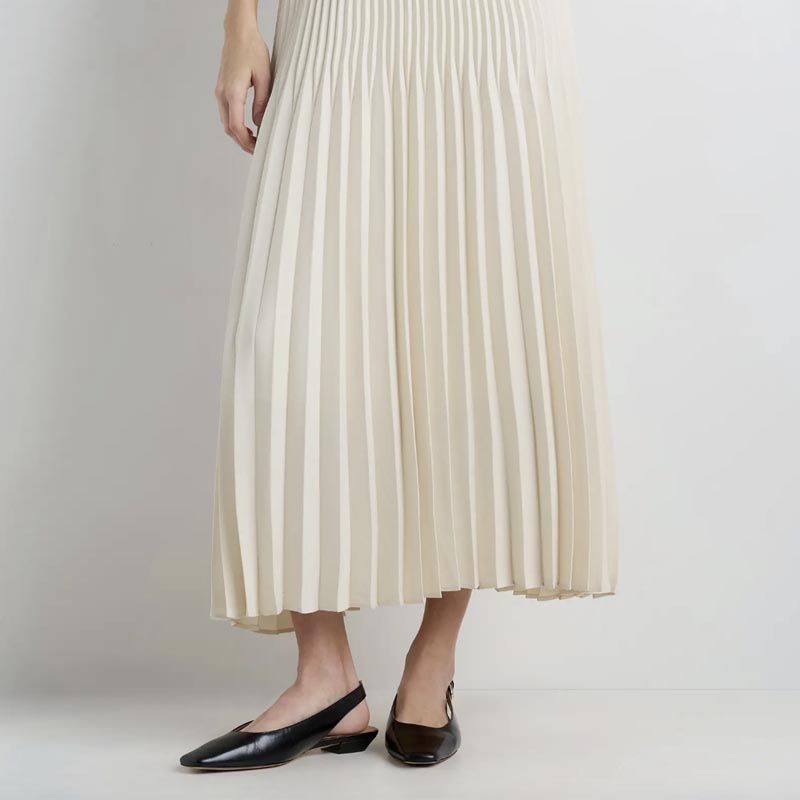 quince pleated skirt