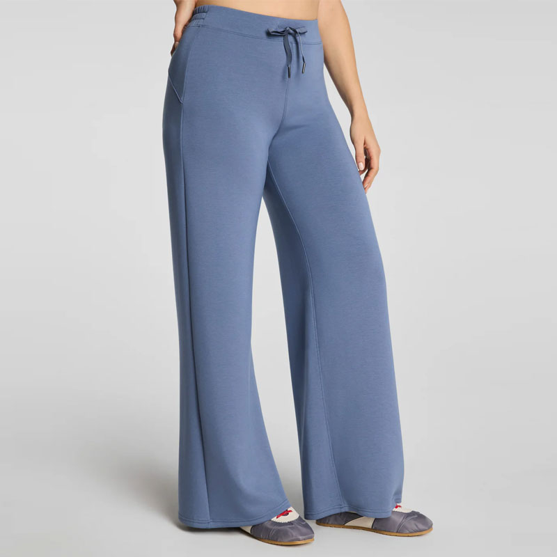 spanx wide leg supersmooth stretch twill pants review airessentials wide leg pants