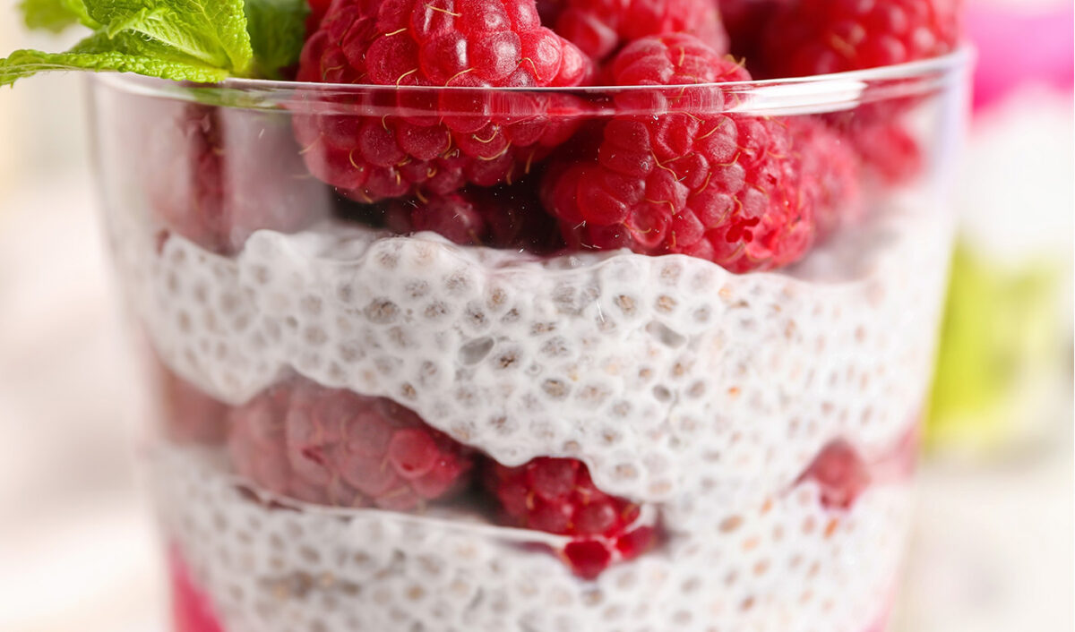 snacks-for-gut-health-Chia Seed Pudding