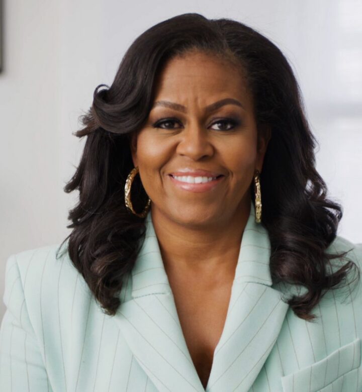 Michelle Obama Striped Dress 720x780