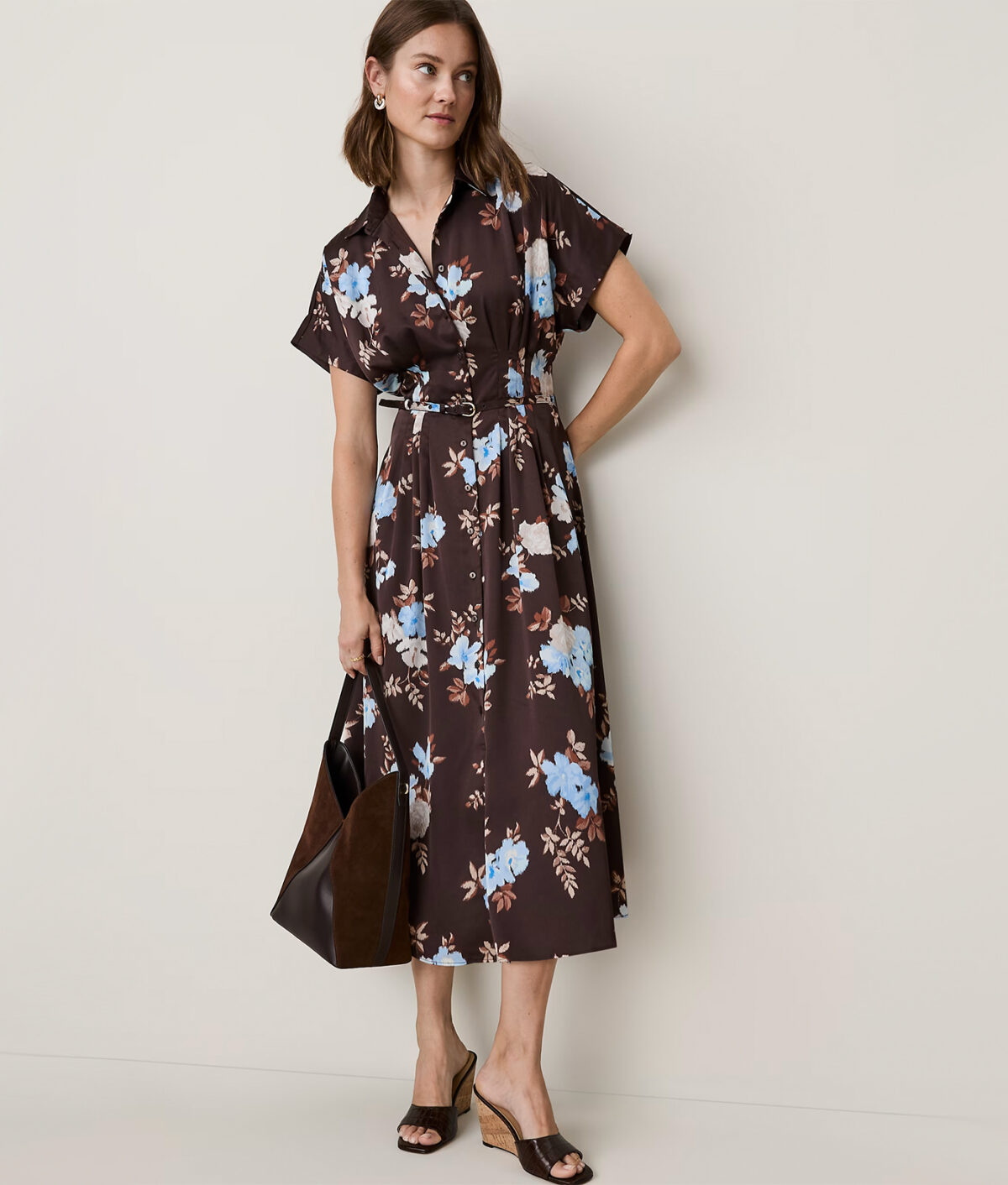 The Ann Taylor Floral Shirtdress.