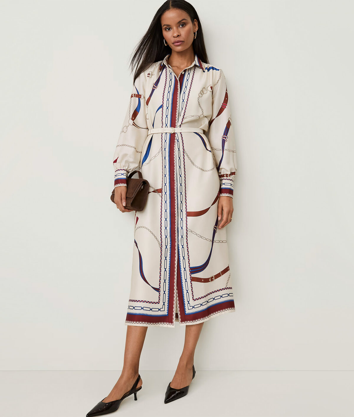 The Ann Taylor Horsebit Print Shirtdress.