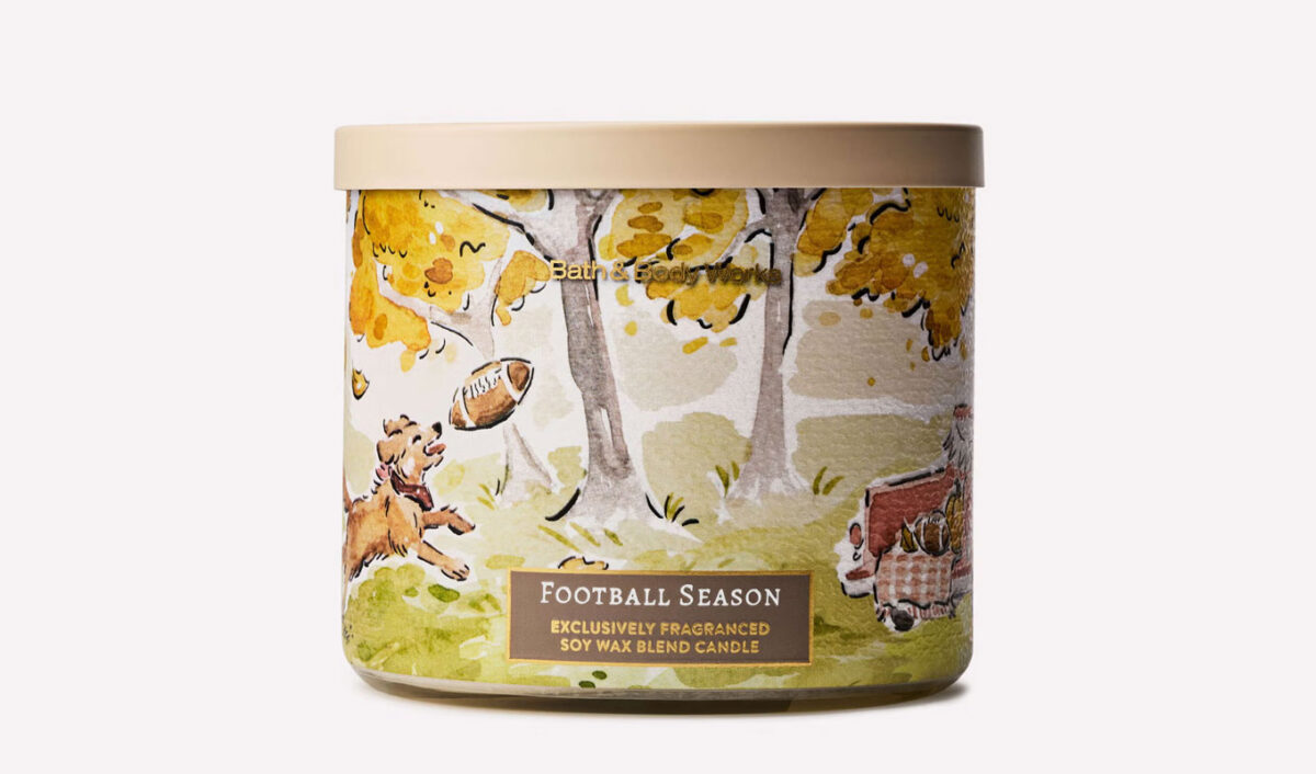 best bath & body works candles: football season