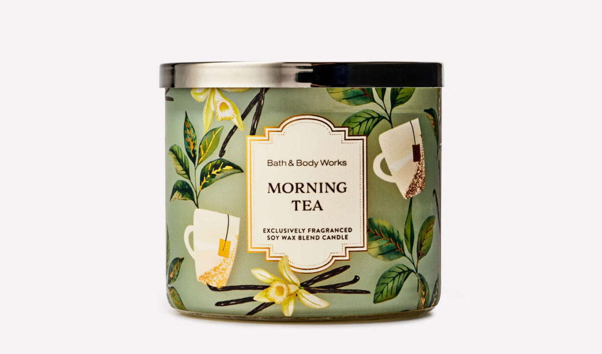 best bath & body works candles: morning tea