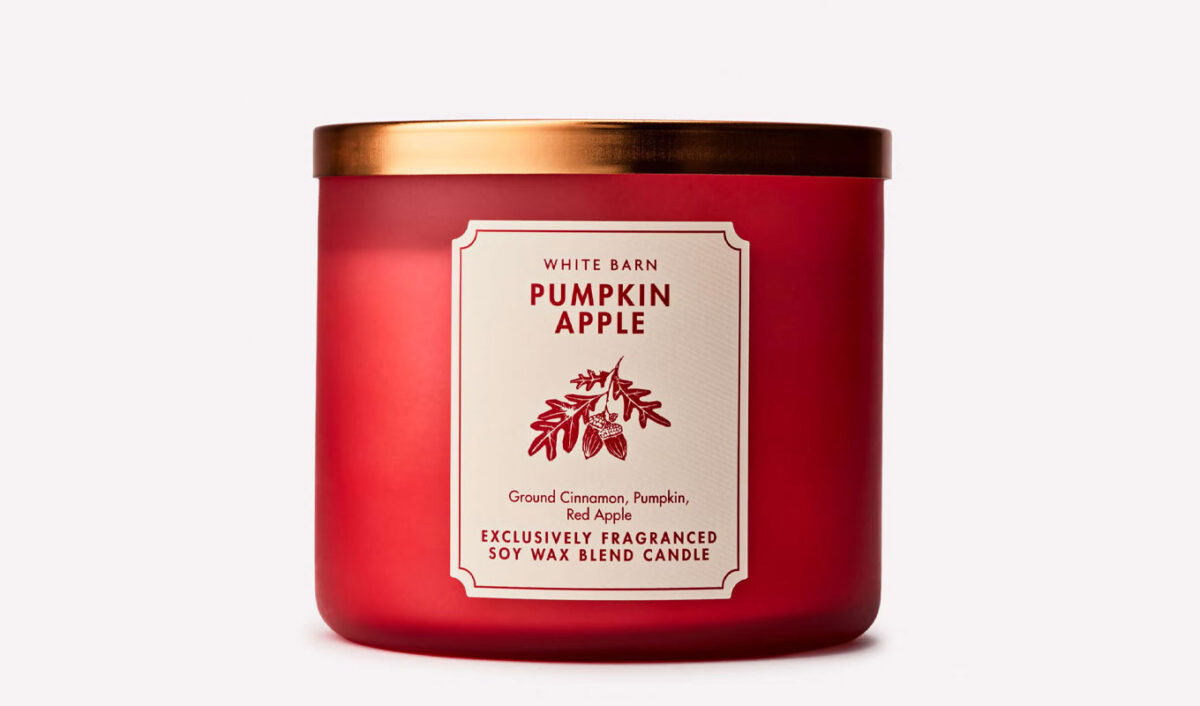best bbw fall candles: pumpkin apple