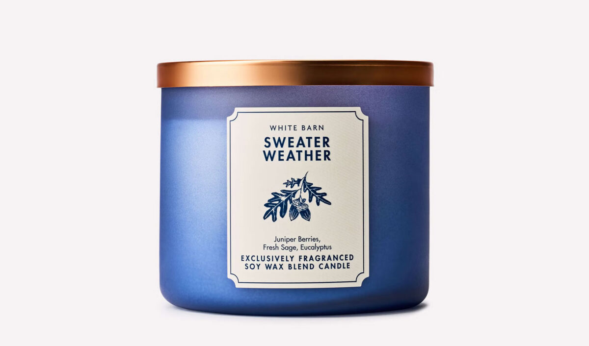 best bath & body works candles: sweater weather