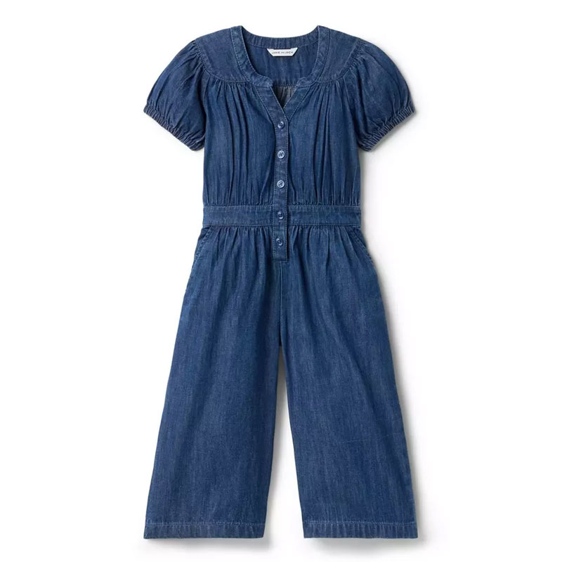 best kids clothing stores janie and jack denim wide leg jumpsuit