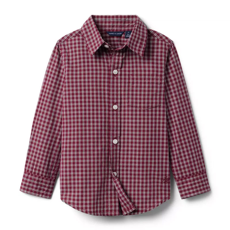 best kids clothing stores janie and jack plaid poplin shirt
