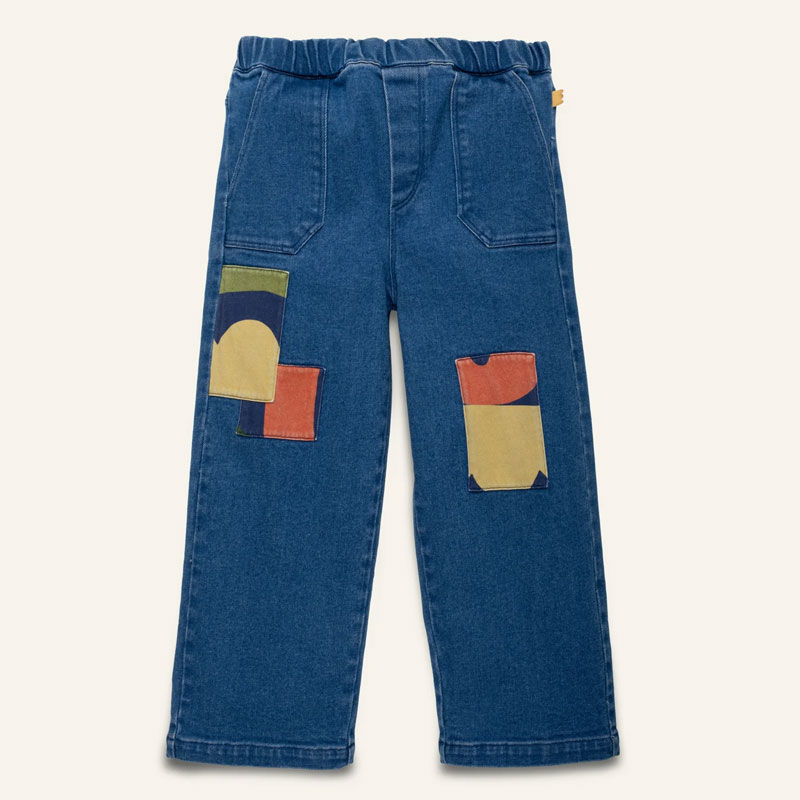 best kids clothing stores mon coeur patched denim pant