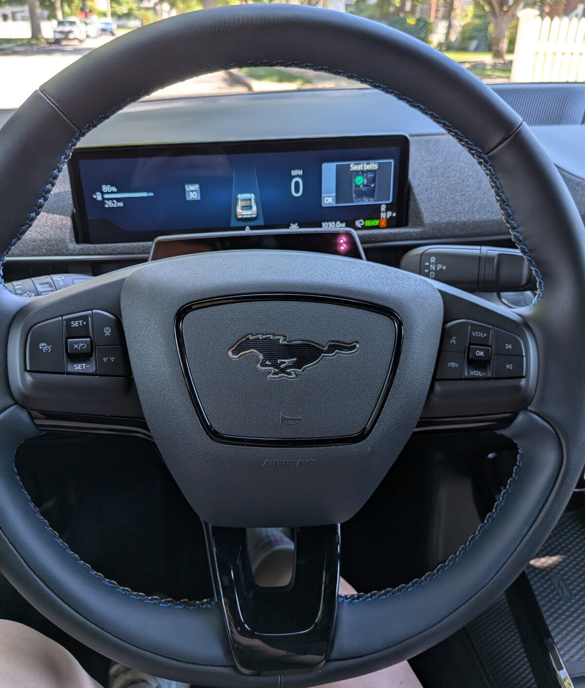 mustang mach-e steering wheel